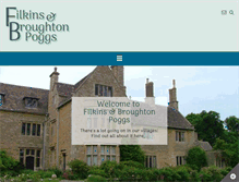 Tablet Screenshot of filkins.org.uk